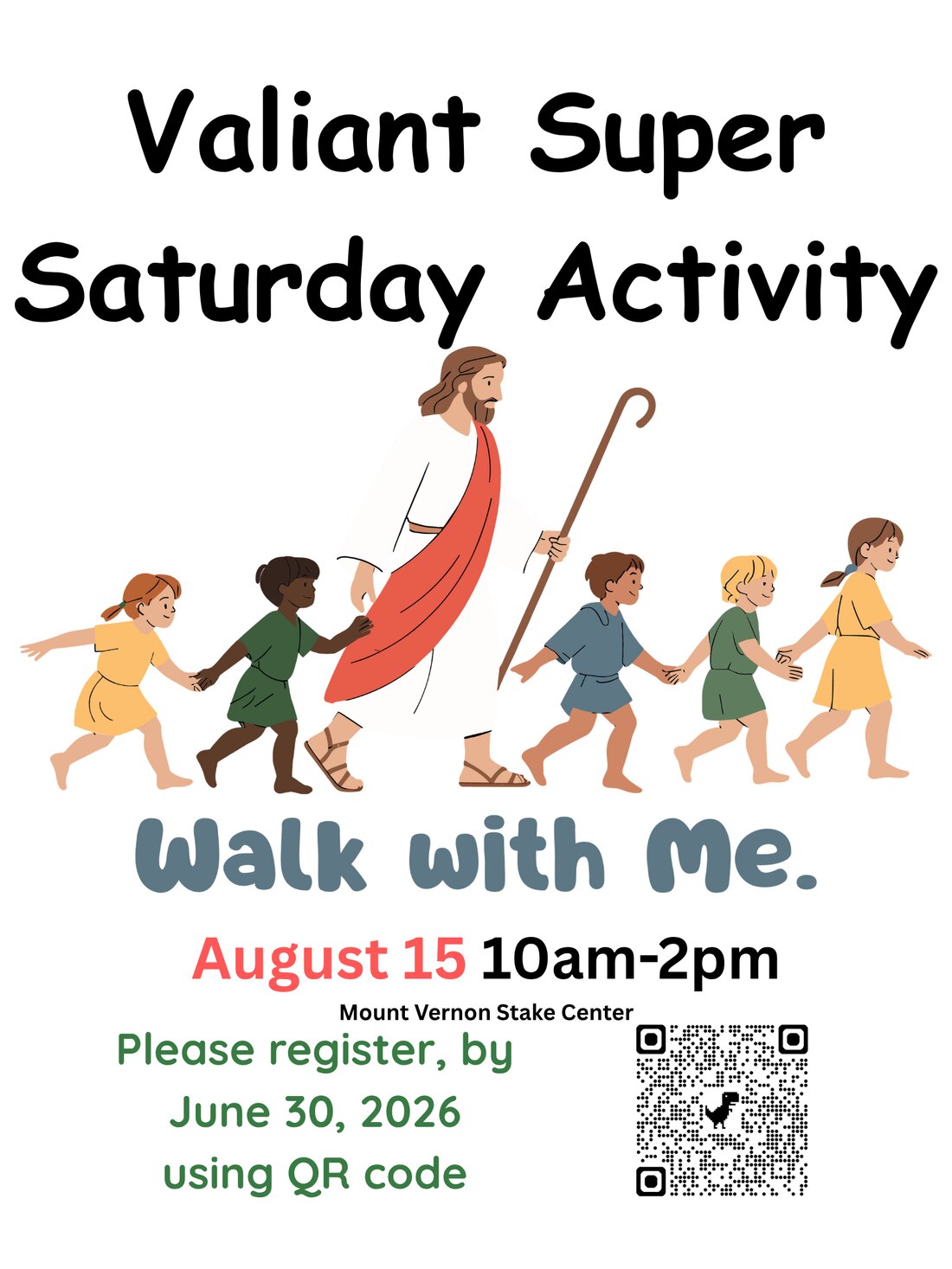 Valiant Super Saturday Activity flyer